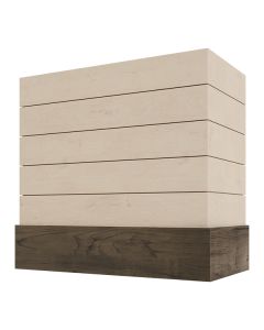 Box With Shiplap & Walnut Band