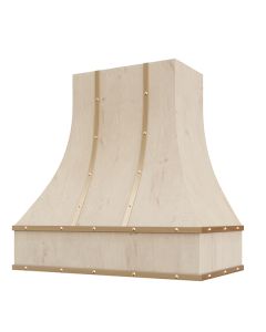 Curved With Brass Strapping & Buttons